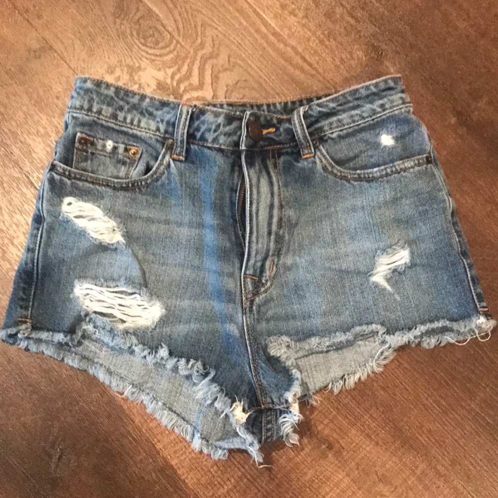 COPY - BDG High Rise Cheeky Jean shorts 26W